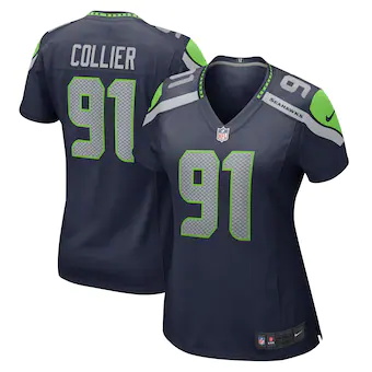 womens nike lj collier college navy seattle seahawks game j